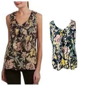 CAbi Style 3265 Osaka Nights Floral Ruffled Tank Top